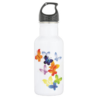 Bouteille D'eau En Acier Inoxydable Papier coloréMouches