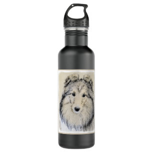Bouteille D'eau En Acier Inoxydable Peinture Shetland Sheepdog - Jolie art original ch