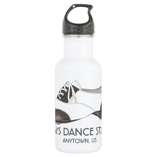 Bouteille D'eau En Acier Inoxydable Personnalisé Dance Studio Tap Chaussure Tapdance (Devant)