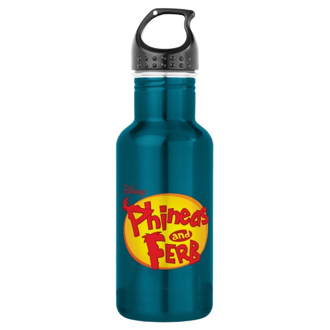 Bouteille D'eau En Acier Inoxydable Phineas et Ferb Logo Disney (Devant)