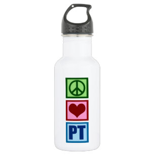 Bouteille D'eau En Acier Inoxydable Physiothérapeute d'amour de paix