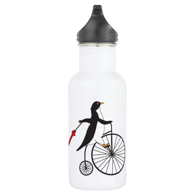 Bouteille D'eau En Acier Inoxydable Pingouin à roue haute (Droite)