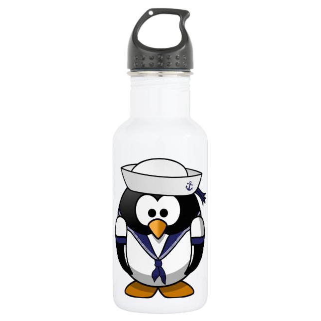 Bouteille D'eau En Acier Inoxydable Pingouin marin (Devant)