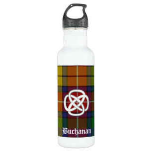 Bouteille D'eau En Acier Inoxydable Plaid Buchanan Tartan Coloré