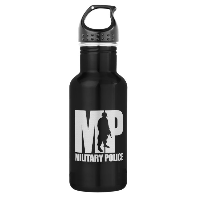 Bouteille D'eau En Acier Inoxydable Police militaire (Devant)