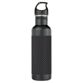 Bouteille D'eau En Acier Inoxydable Polymère noir et gris de fibre de carbone