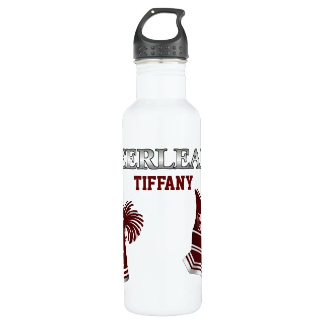 Bouteille D'eau En Acier Inoxydable Pom-pom girl marron (Devant)