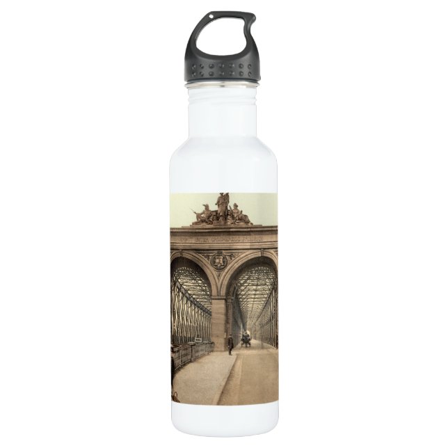Bouteille D'eau En Acier Inoxydable Pont du Rhin, Mannheim, Allemagne (Devant)