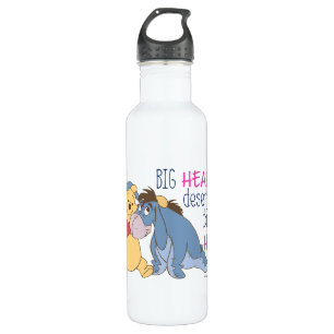 Bouteille D'eau En Acier Inoxydable Pooh et Eeyore  Les grands coeurs méritent de gra