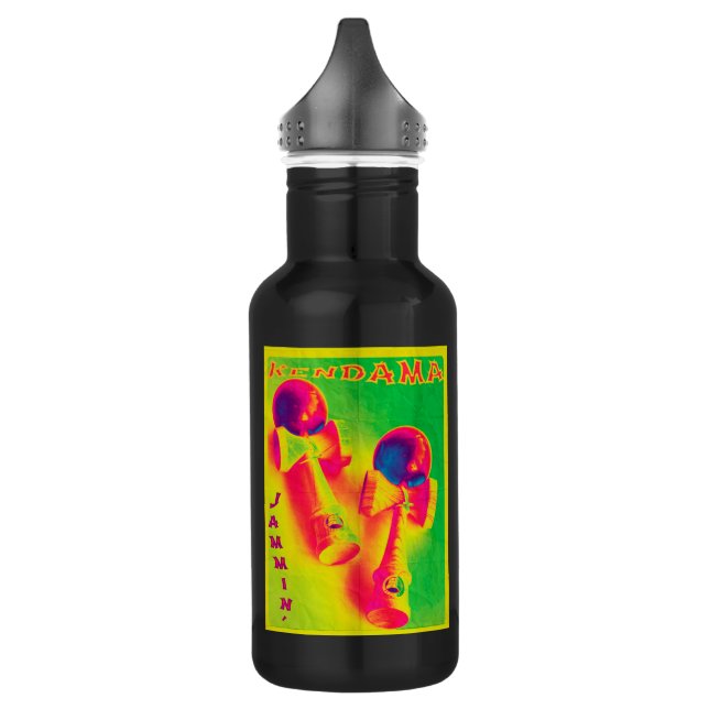 Bouteille D'eau En Acier Inoxydable Poster psychédélique de Kendama Jammin (Gauche)