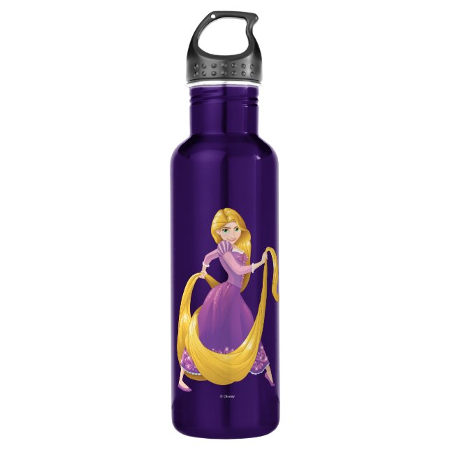 Bouteille D'eau En Acier Inoxydable Rapunzel| Grosse fête des cheveux (Devant)