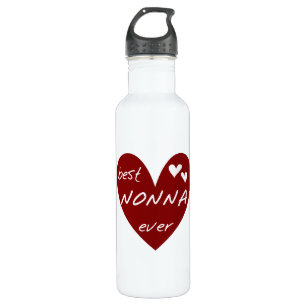 Bouteille D'eau En Acier Inoxydable Red Heart Best Nonna Jamais Liberty