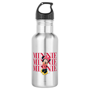 Bouteille D'eau En Acier Inoxydable Red Minnie Nom