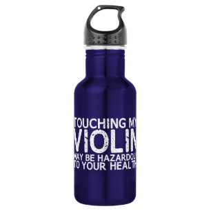 Bouteille D'eau En Acier Inoxydable Risque de violon