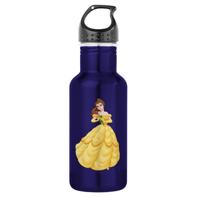 Bouteille D'eau En Acier Inoxydable Rose Belle Holding (Devant)