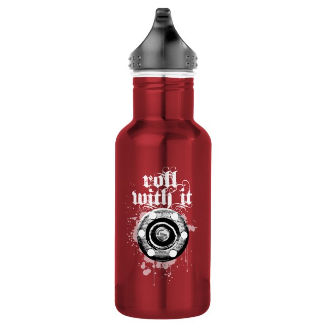 Bouteille D'eau En Acier Inoxydable Roulez avec (Roller Hockey) (Droite)