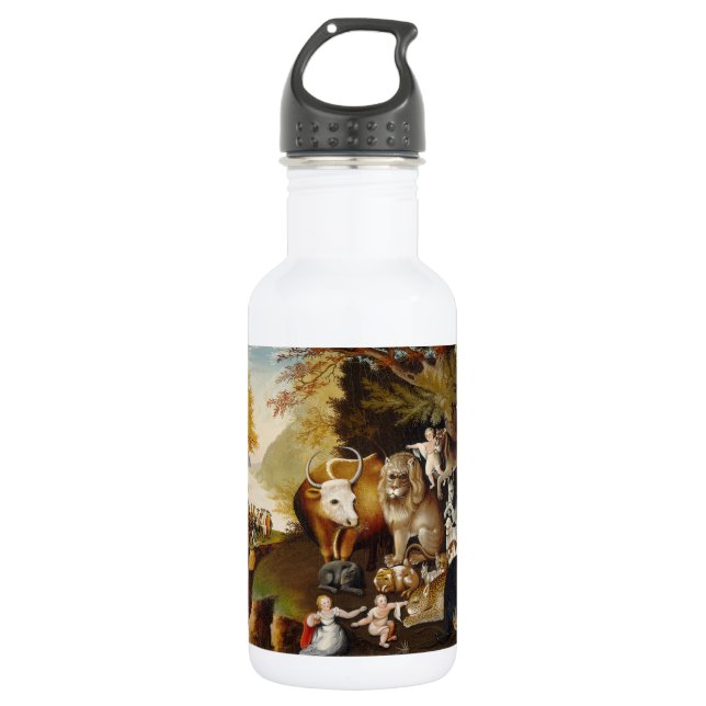 Bouteille D'eau En Acier Inoxydable Royaume pacifique Biche animal classique (Devant)