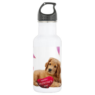 Bouteille D'eau En Acier Inoxydable Saint Valentin Coeur de chien