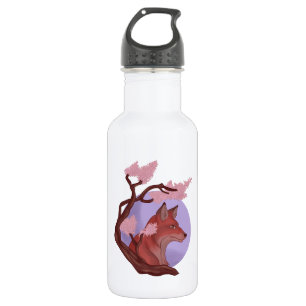 Bouteille D'eau En Acier Inoxydable Sakura Fox