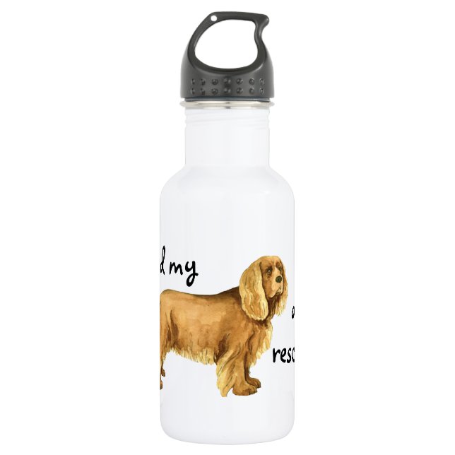 Bouteille D'eau En Acier Inoxydable Secourir Sussex Spaniel (Devant)