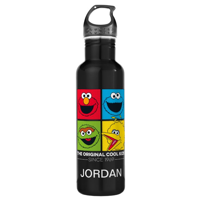 Bouteille D'eau En Acier Inoxydable Sesame Street | les enfants frais originaux (Devant)