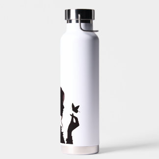 Bouteille d'eau en acier inoxydable silhouette de
