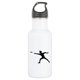 Bouteille D'eau En Acier Inoxydable Silhouette de frisbee