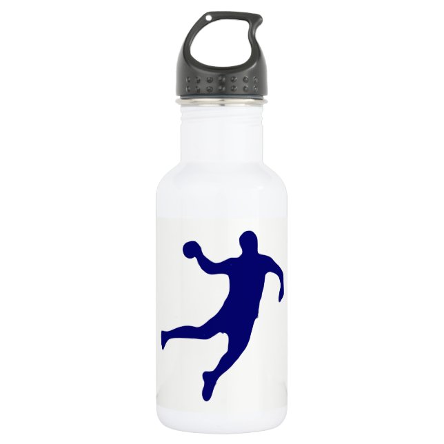 Bouteille D'eau En Acier Inoxydable Silhouette de handball (Devant)