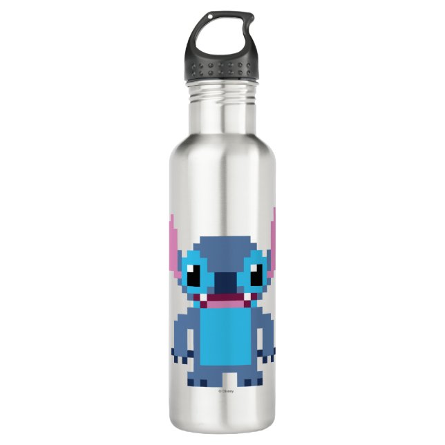 Bouteille D'eau En Acier Inoxydable Stitch 8 bits (Devant)