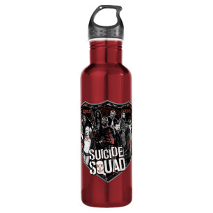 Bouteille D'eau En Acier Inoxydable Suicide Squad   Group Badge Photo