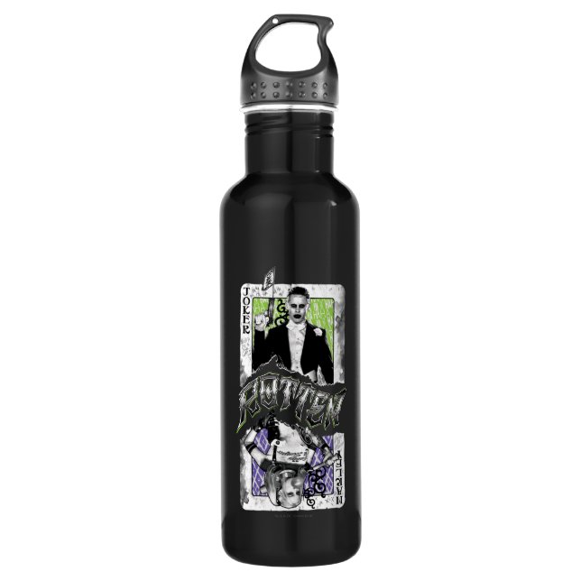 Bouteille D'eau En Acier Inoxydable Suicide Squad | Joker & Harley Rotten (Devant)