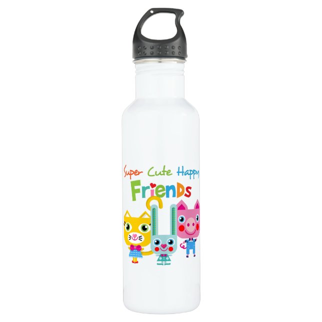 Bouteille D'eau En Acier Inoxydable superfriends.png (Devant)