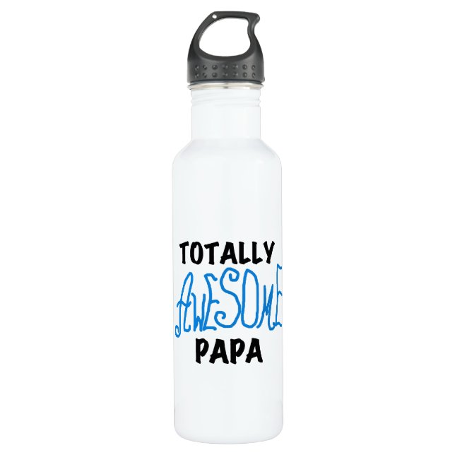 Bouteille D'eau En Acier Inoxydable T-shirts et T-shirts Papa absolument géniaux (Devant)