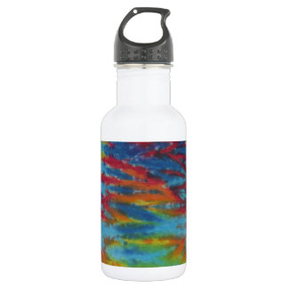 Bouteille D'eau En Acier Inoxydable Tigre arc-en-ciel rayures teinture phatDyes