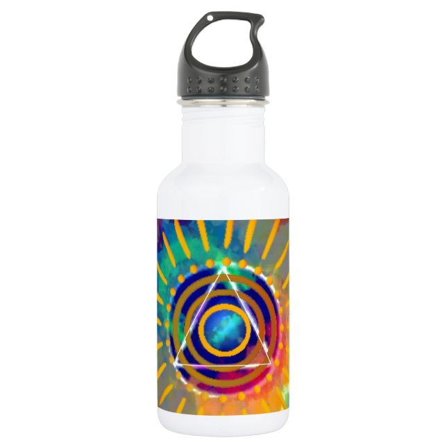 Bouteille D'eau En Acier Inoxydable Tyedye spirituel (Devant)