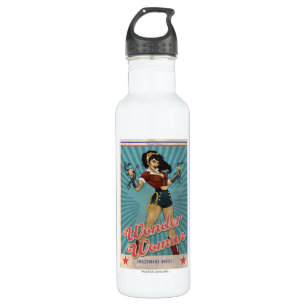 Bouteille D'eau En Acier Inoxydable Une femme amazonienne unit le Poster vintage