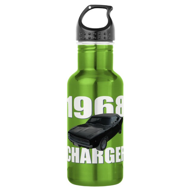 Bouteille D'eau En Acier Inoxydable vert du chargeur droite de 1968 esquives (Devant)