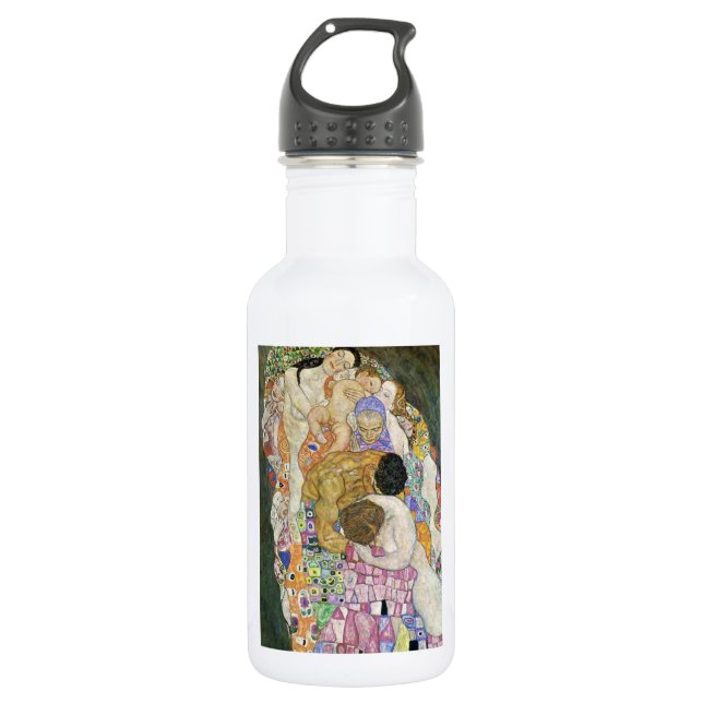 Bouteille D'eau En Acier Inoxydable Vie et mort de Gustav Klimt (Devant)