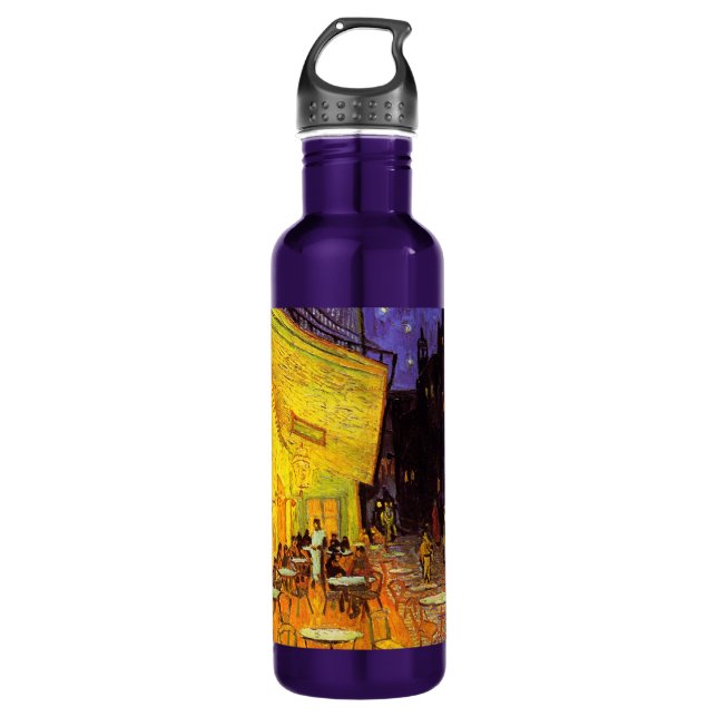 Bouteille D'eau En Acier Inoxydable Vincent Van Gogh Café Terrasse Au Night Fine Art (Devant)