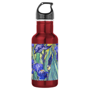 Bouteille D'eau En Acier Inoxydable Vincent Van Gogh Irises Floral Vintage Fine Art