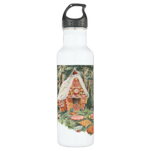 Bouteille D'eau En Acier Inoxydable Vintage Fairy Tale, Hansel et Gretel Candy House