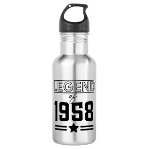 Bouteille d'eau en acier inoxydable Vintage Legend