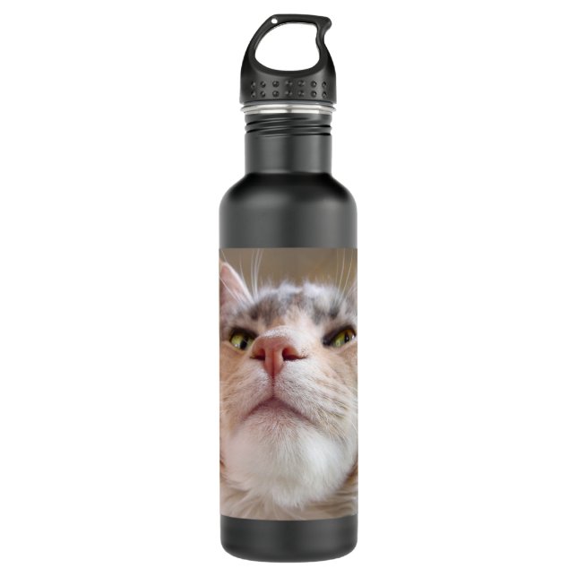 Bouteille D'eau En Acier Inoxydable Visage de chat (Devant)