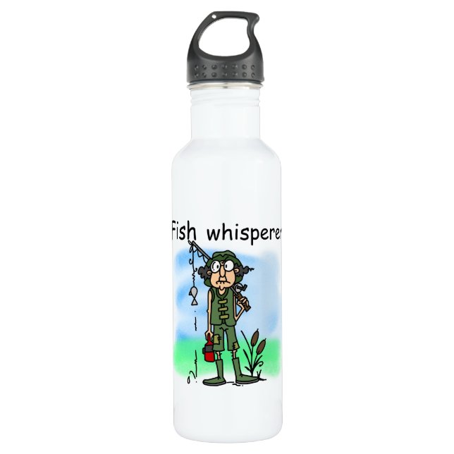 Bouteille D'eau En Acier Inoxydable Whisperer de poisson (Devant)