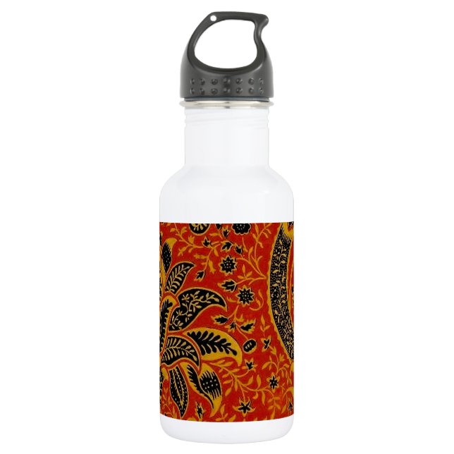 Bouteille D'eau En Acier Inoxydable William Morris Inde Floral rouge (Devant)