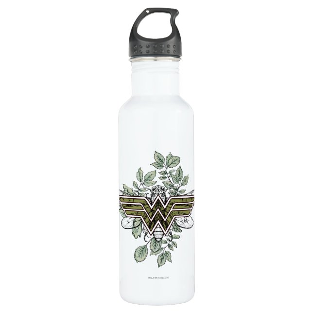 Bouteille D'eau En Acier Inoxydable Wonder Woman Queen Bee Logo (Devant)