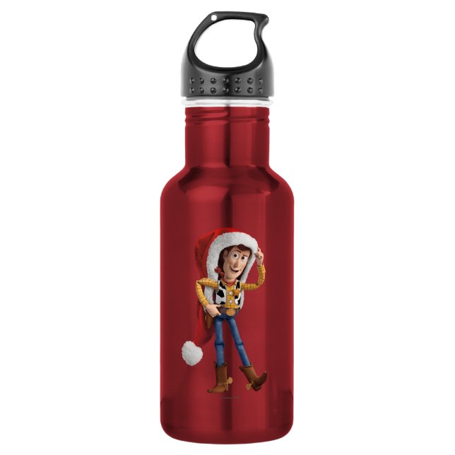Bouteille D'eau En Acier Inoxydable Woody à Santa Hat (Devant)