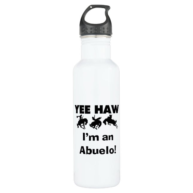 Bouteille D'eau En Acier Inoxydable Yee Haw Je suis un T-shirts Abuelo et (Devant)