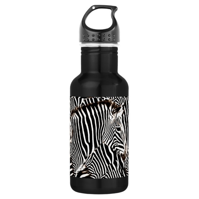 Bouteille D'eau En Acier Inoxydable Zebras love_ (Devant)