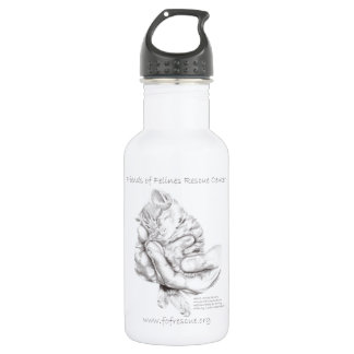 Bouteille D'eau En Acier Inoxydable ZsaZsa remet le texte de gris de W